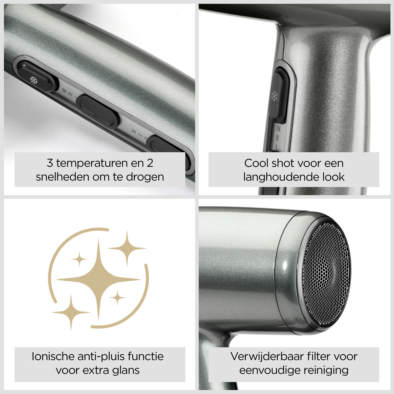 Xanadu Lichtgewicht Krachtige 2100W Ionische F&ouml;hn